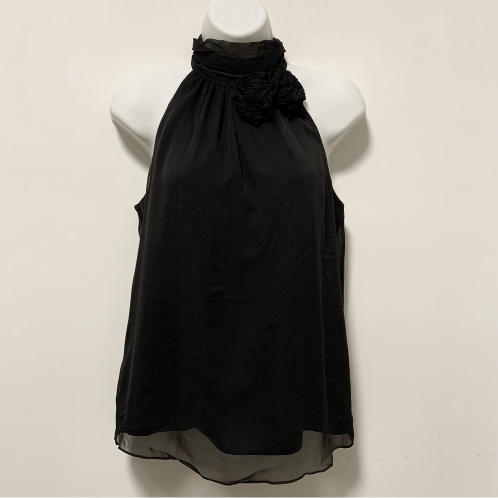 The Limited Black Halter Blouse with Relaxed Style